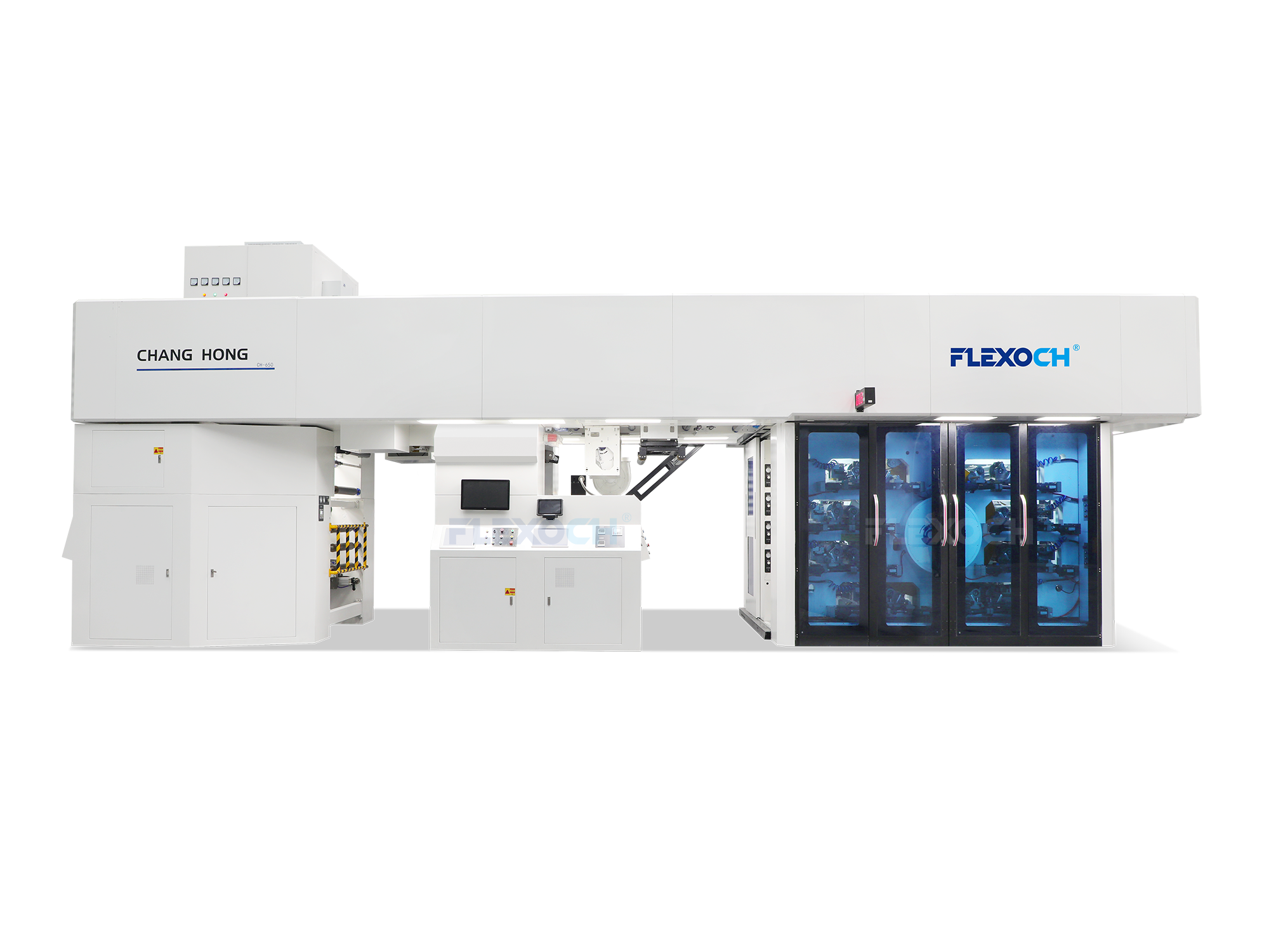 Gearless Flexographic Printer for Plastic Labels