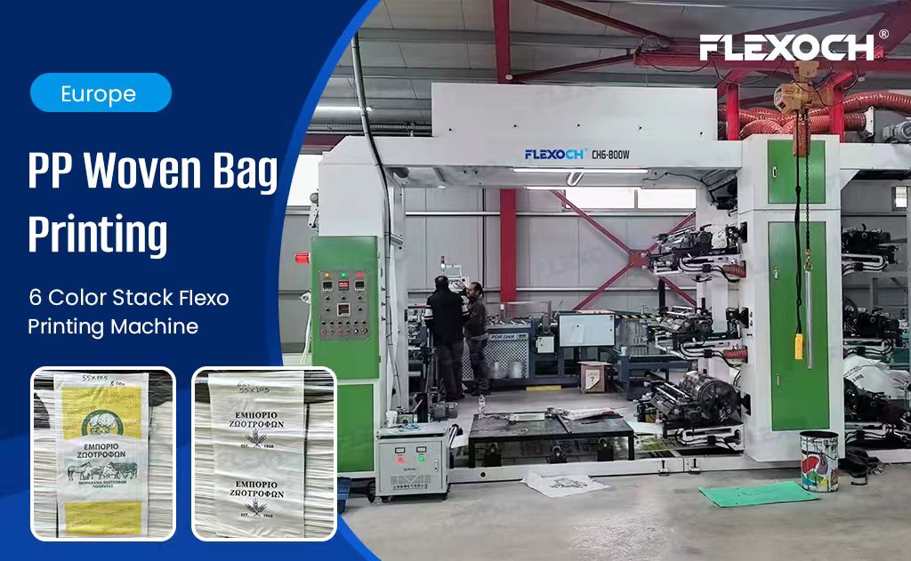 6 Color Stack flexo printing machine