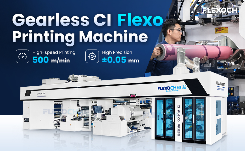 Gearless CI Flexo Printing Machine