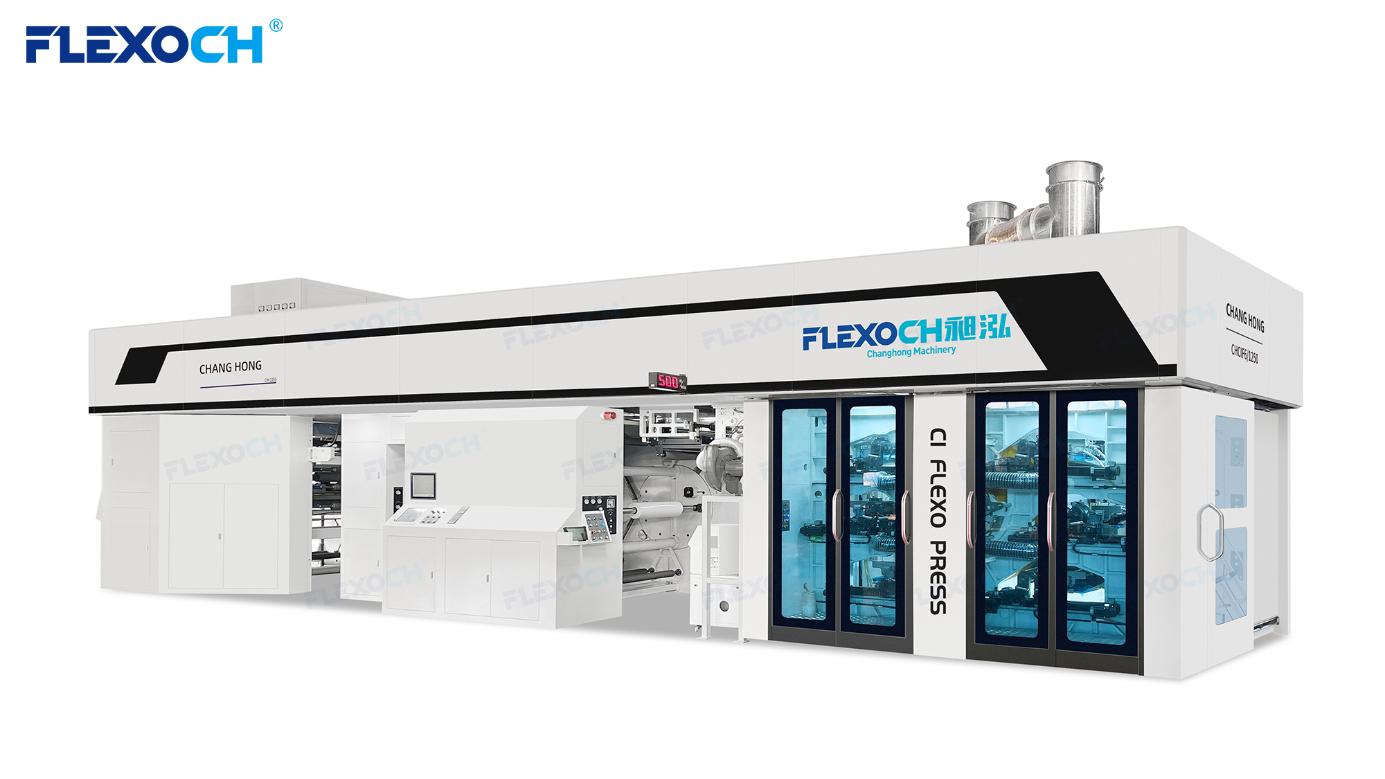 flexo press for flexible packaging film