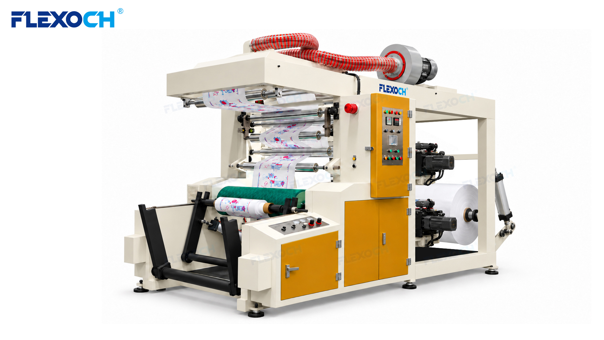 2 Color Stack Flexo Printing Machine